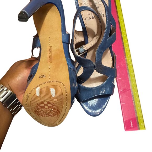 Vince Camuto Blue Heels - Picture 5 of 5